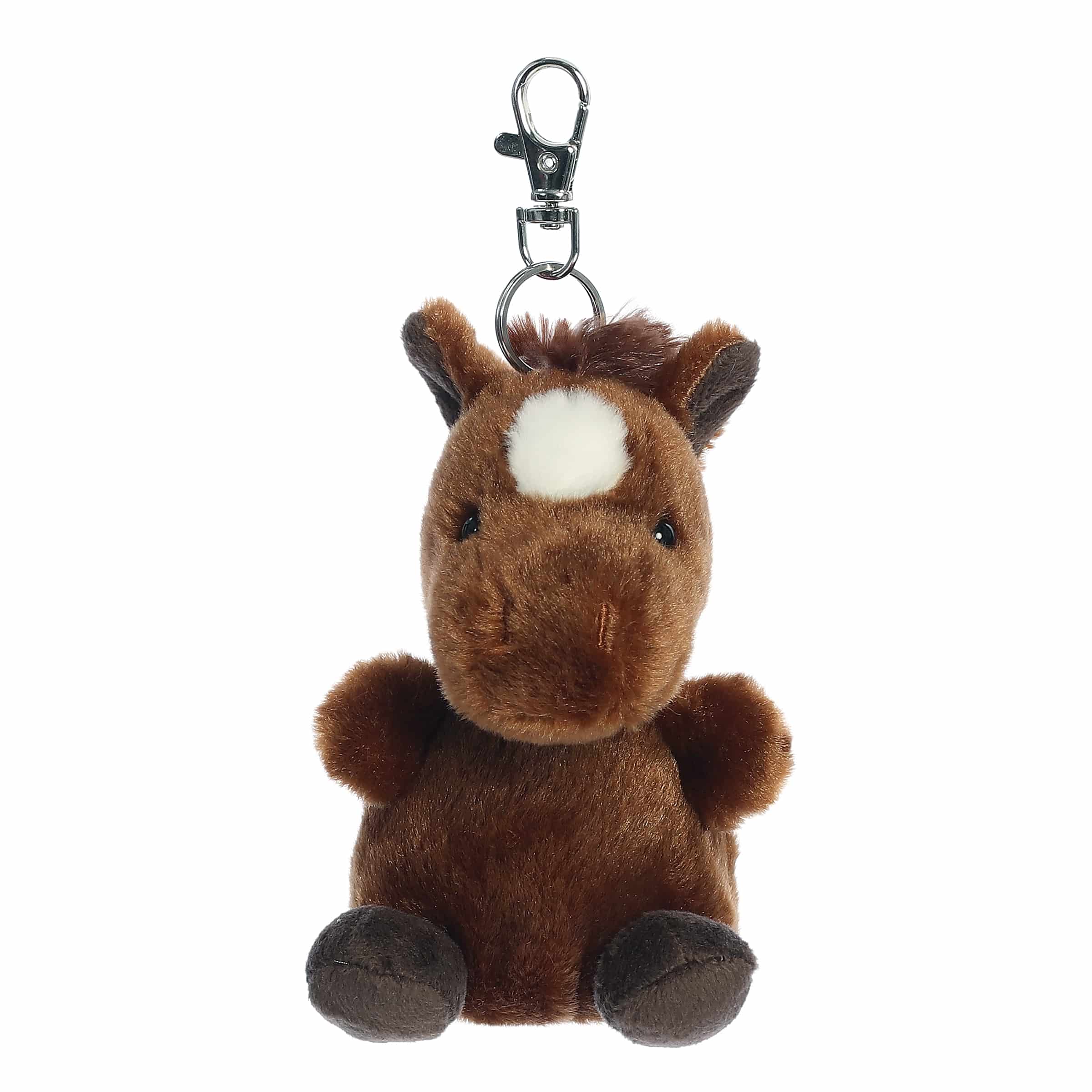 4" Truffle Brown Horseâ¢ Clip-On
