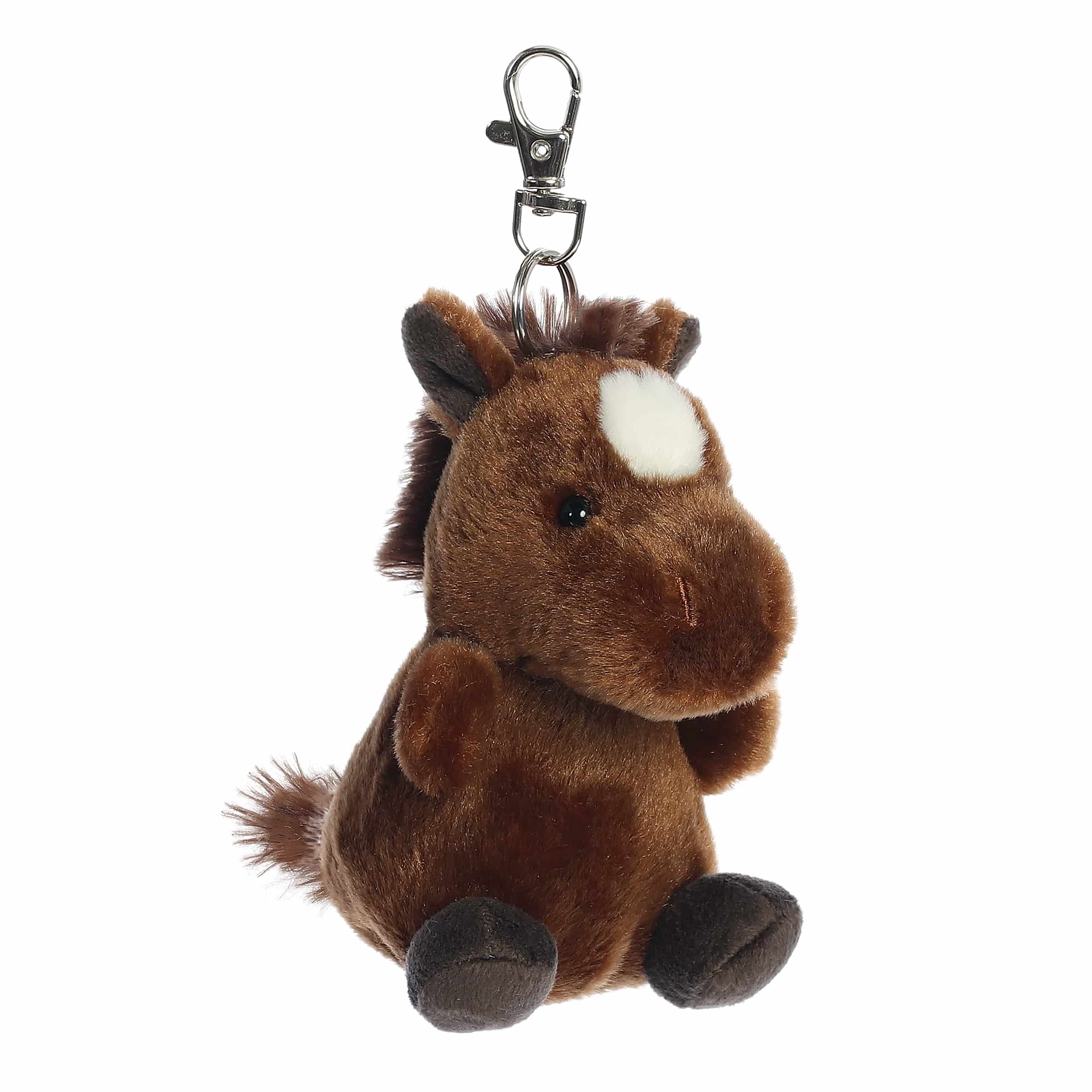 4" Truffle Brown Horseâ¢ Clip-On